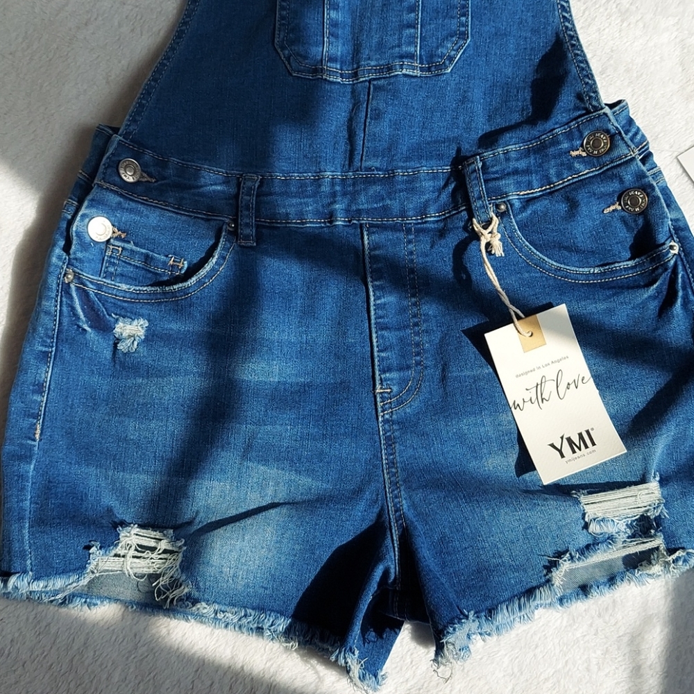 YMI Distressed Overalls - Picture 2 of 5